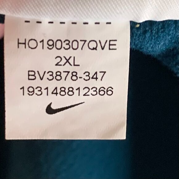 Nike Women's Essential Puffer Panel Running Jacket Size XXL 2XL Quilted Blue - Picture 7 of 9